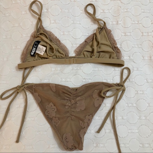 Beach Riot Pacific Ruffle Bikini Set Nude - Picture 3 of 8